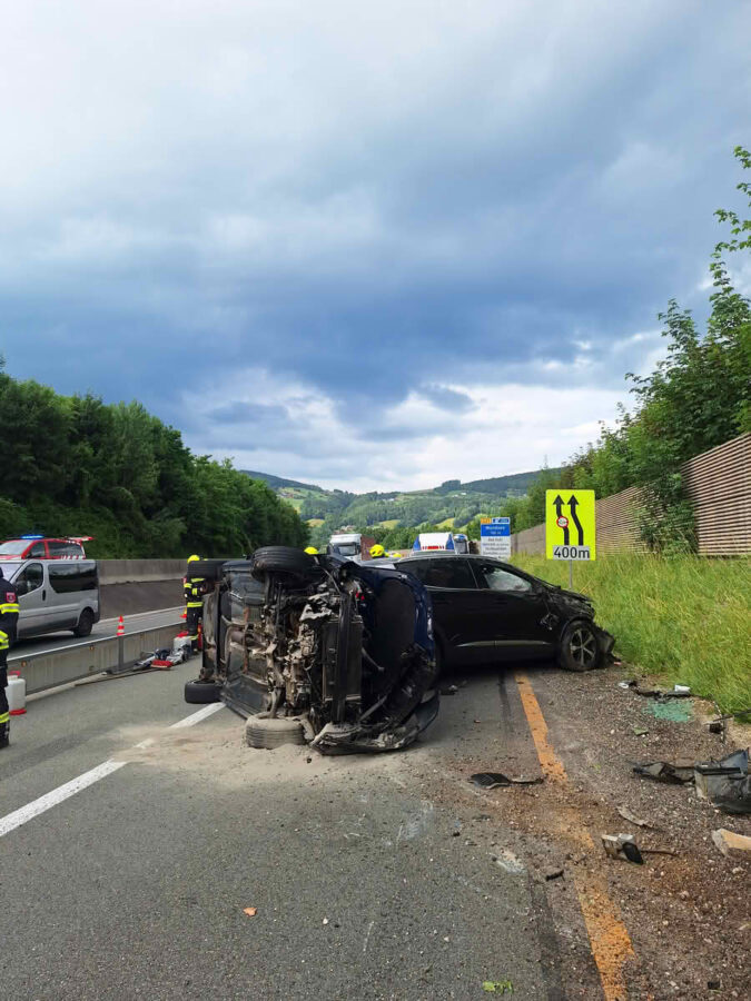 Verkehrsunfall auf der A1