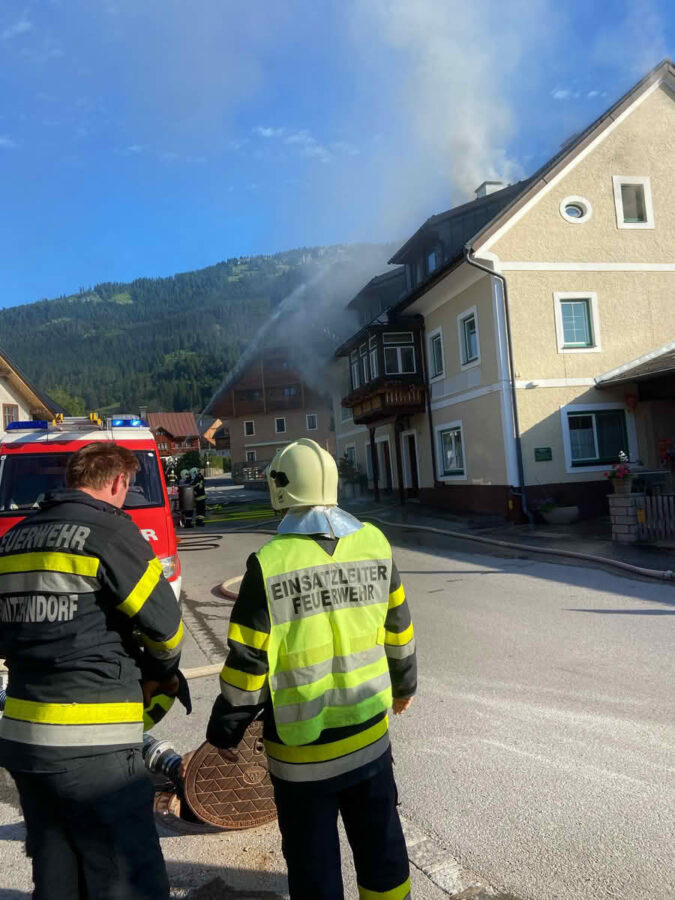 Brand in Bäckerei in Obersdorf
