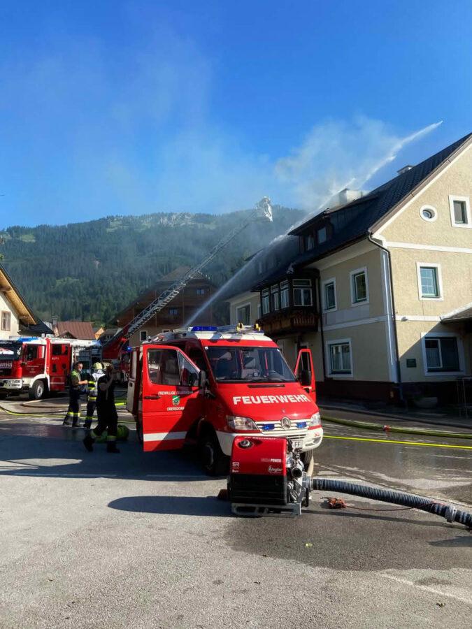 Brand in Bäckerei in Obersdorf