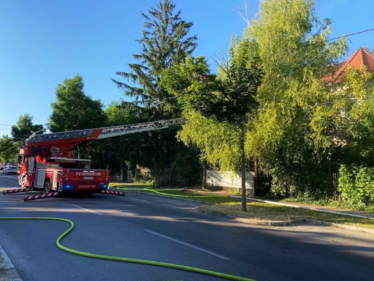 Brand eines Einfamilienhauses