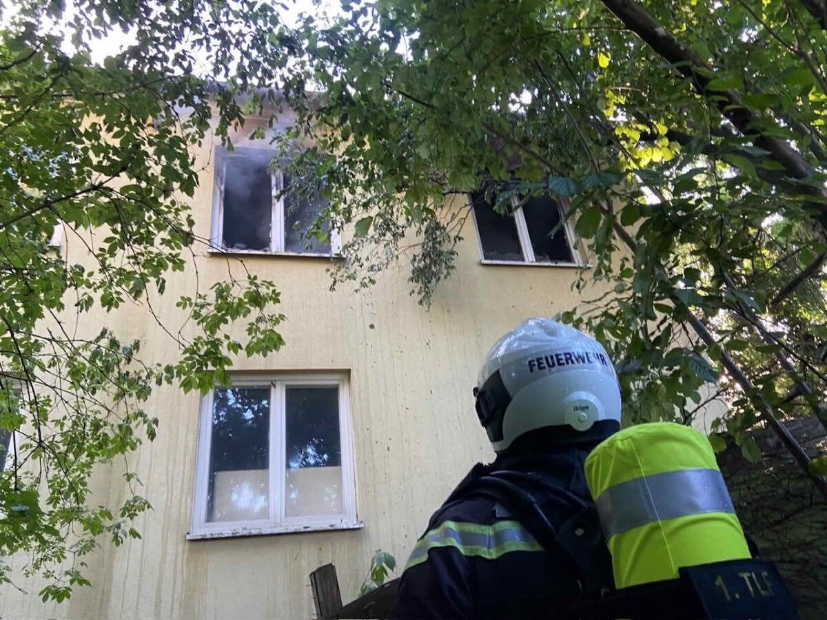 Brand eines Einfamilienhauses