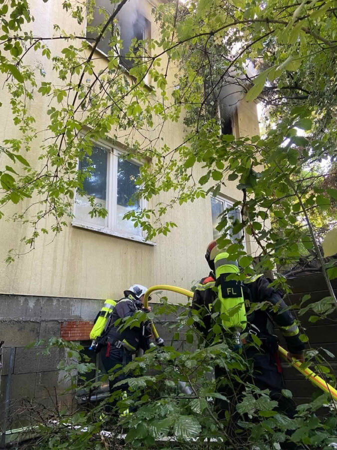 Brand eines Einfamilienhauses