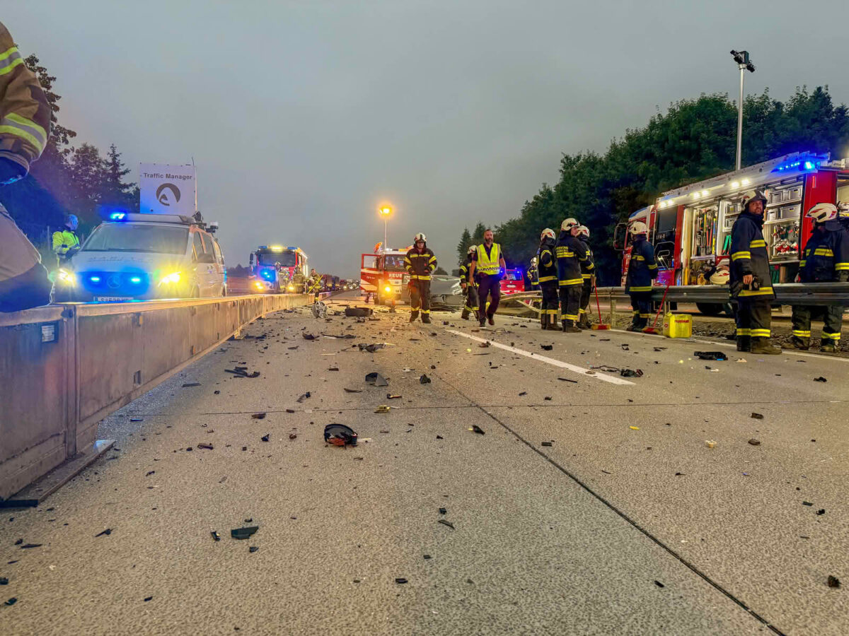 Frontalcrash auf der A1