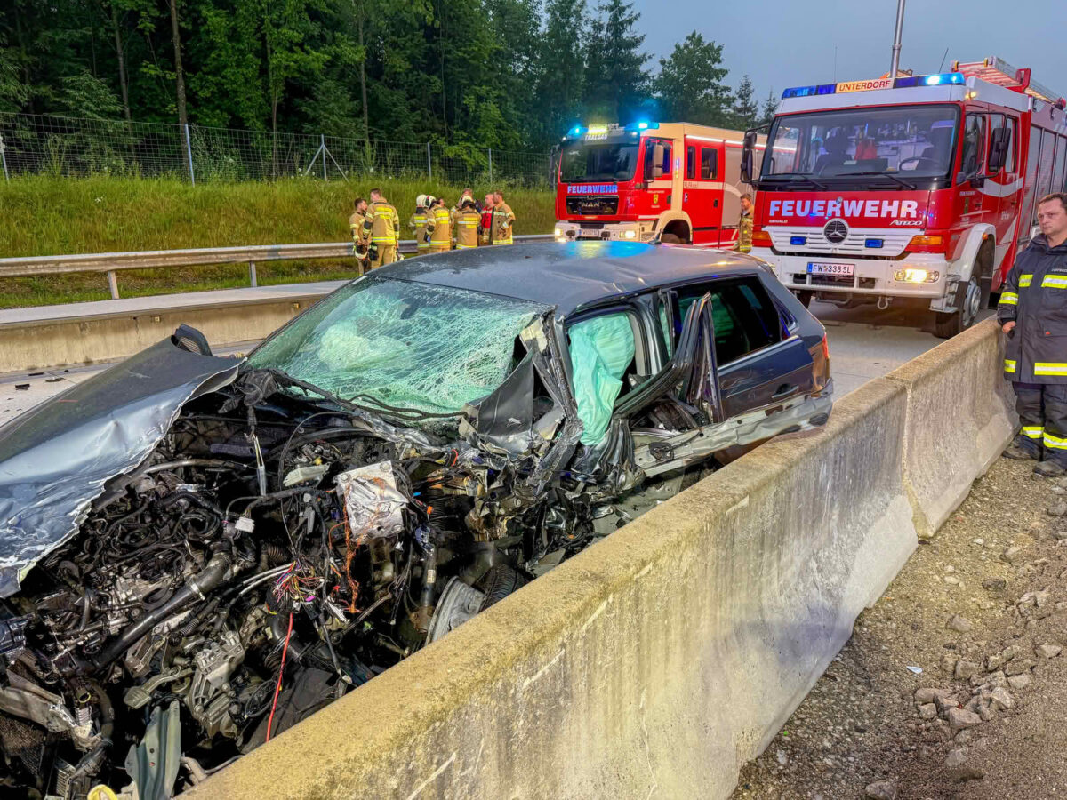 Frontalcrash auf der A1