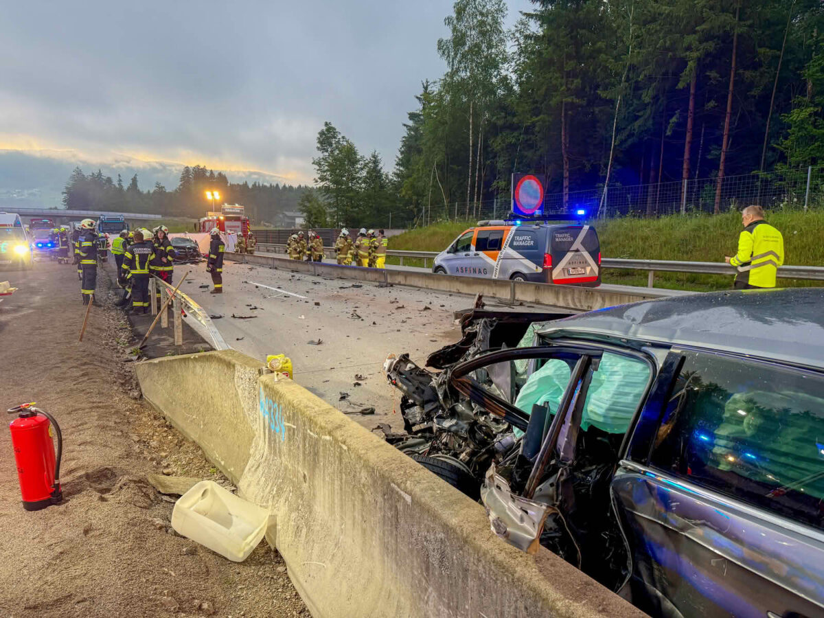 Frontalcrash auf der A1