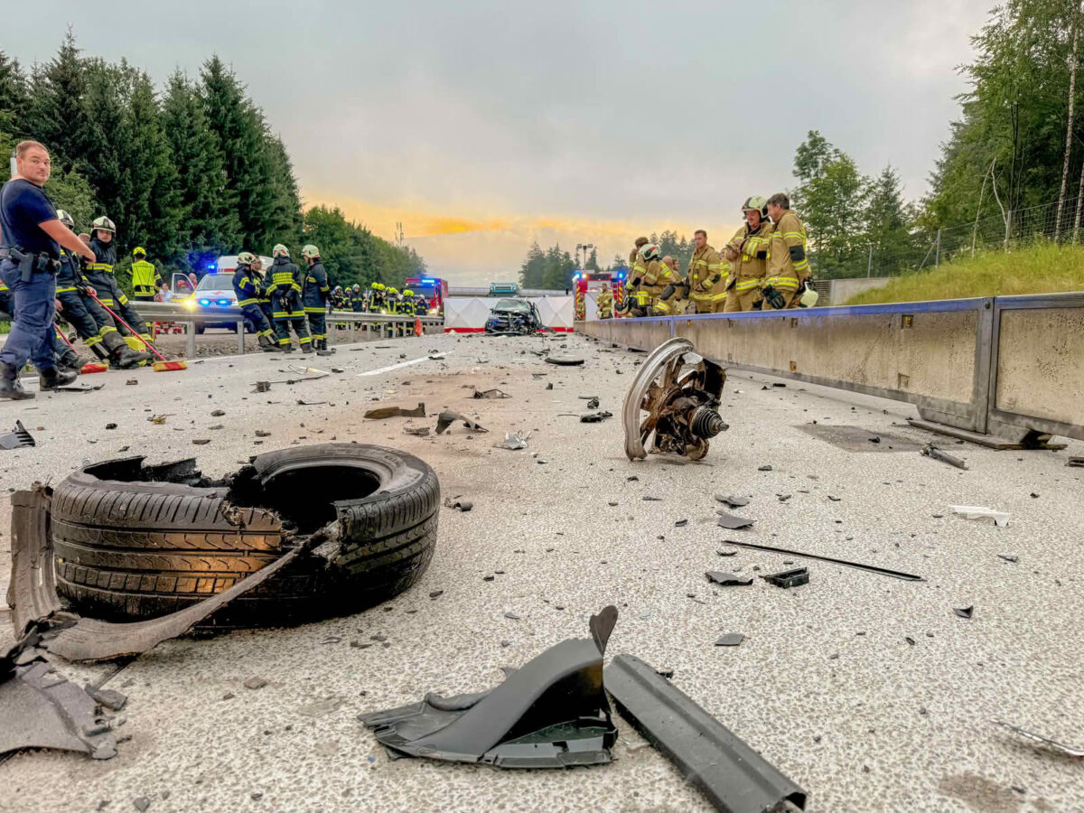 Frontalcrash auf der A1