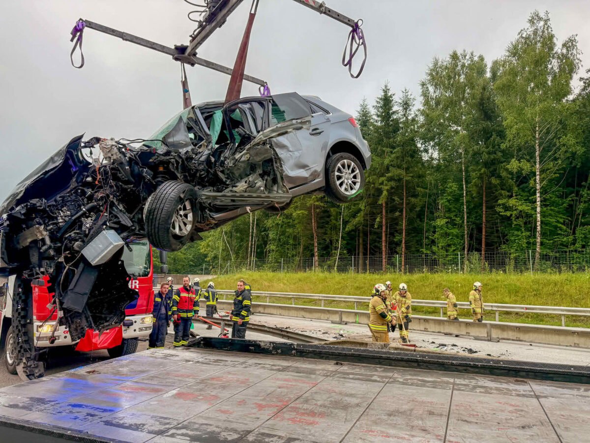 Frontalcrash auf der A1