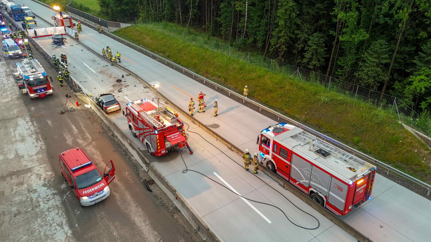 Frontalcrash auf der A1