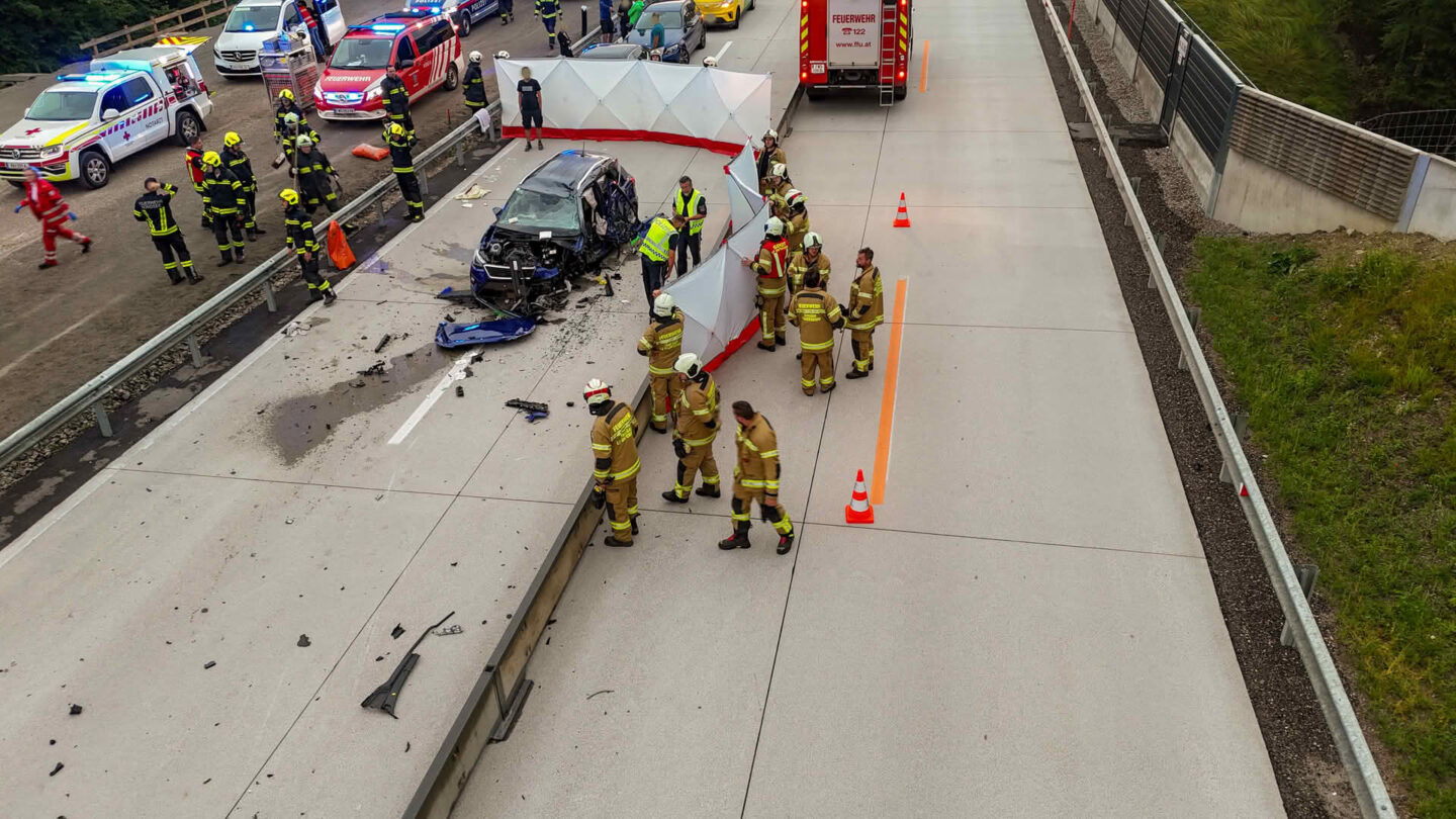 Frontalcrash auf der A1