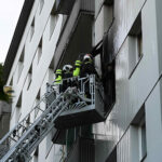 Wohnungsvollbrand im Hochhaus