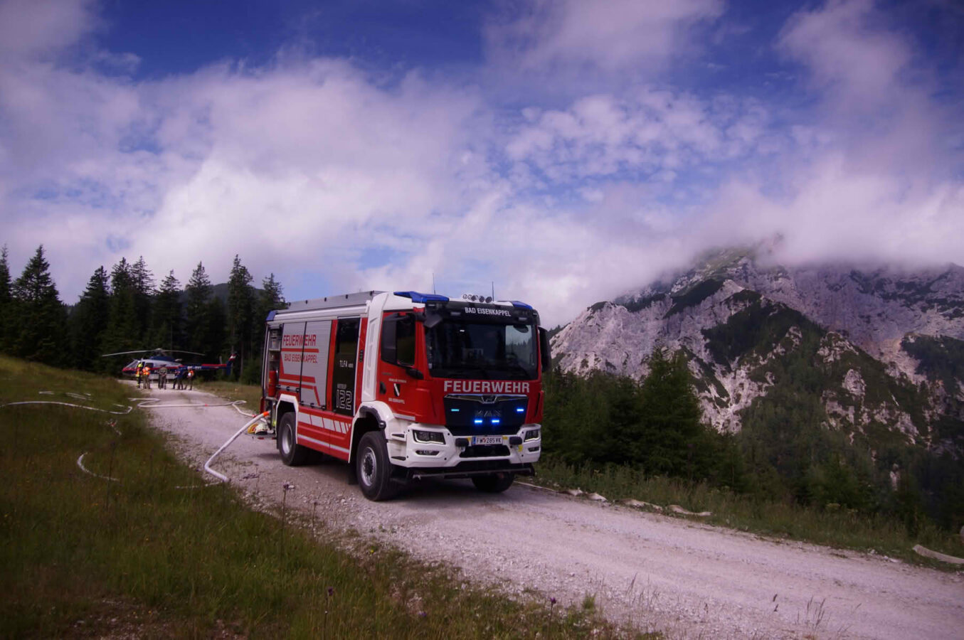 Waldbrand in der Gem. Eisenkappel-Vellach