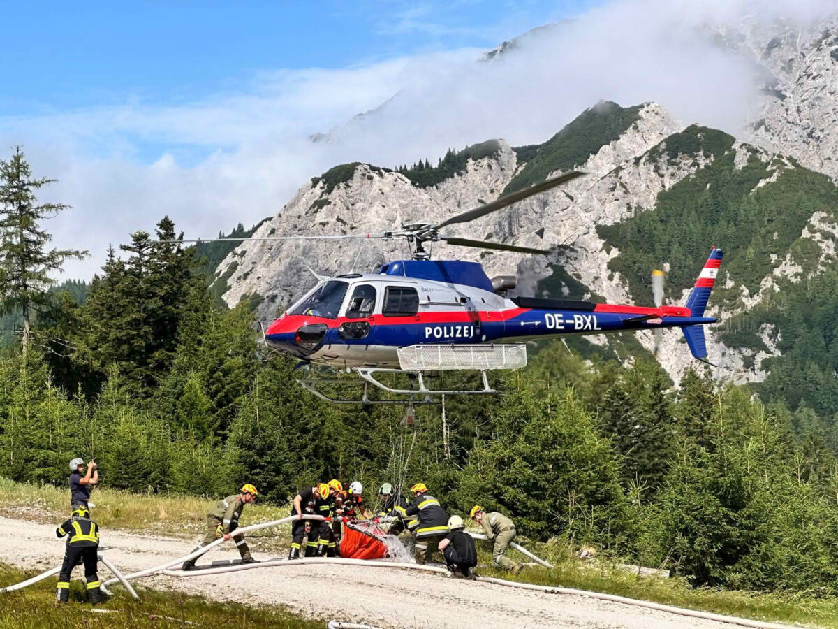 Waldbrand in der Gem. Eisenkappel-Vellach
