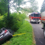 BFKDO Jennersdorf: Jungwald verhinderte Absturz über Waldböschung