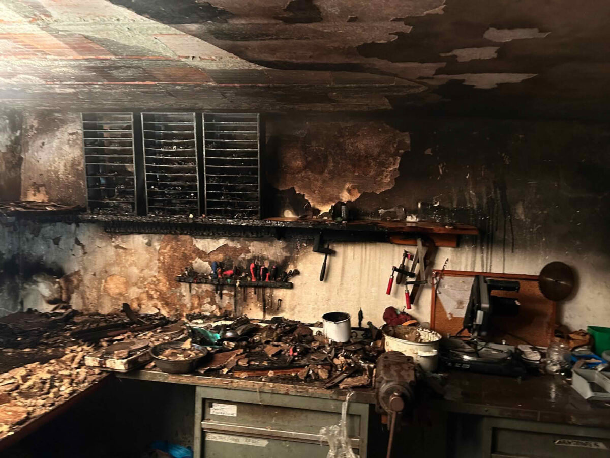 Garagenbrand in Welten