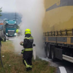 HFW Villach: Reifenbrand auf der A10 Tauernautobahn
