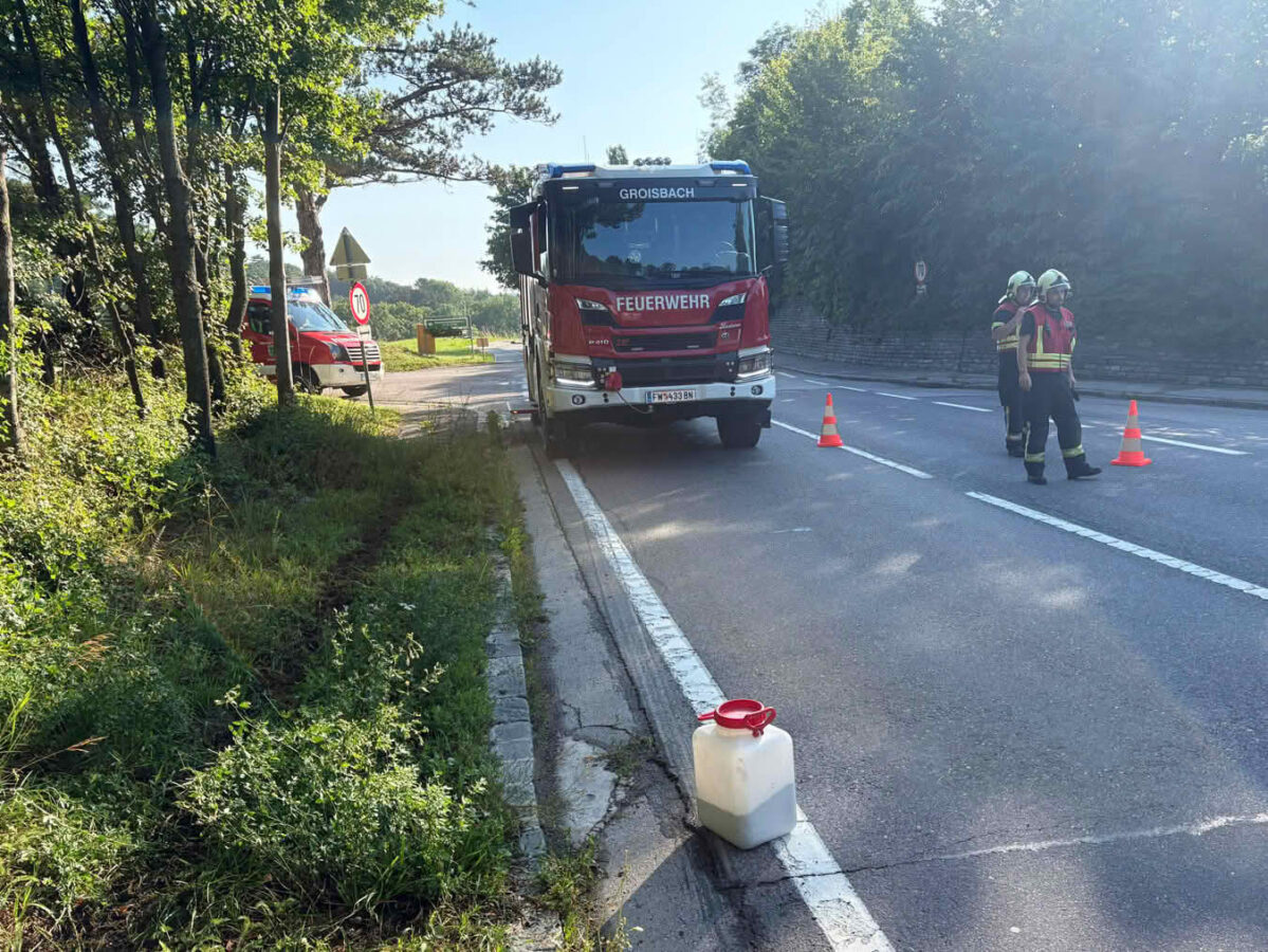 Erfolgreiche Personensuche nach Verkehrsunfall auf der LB1