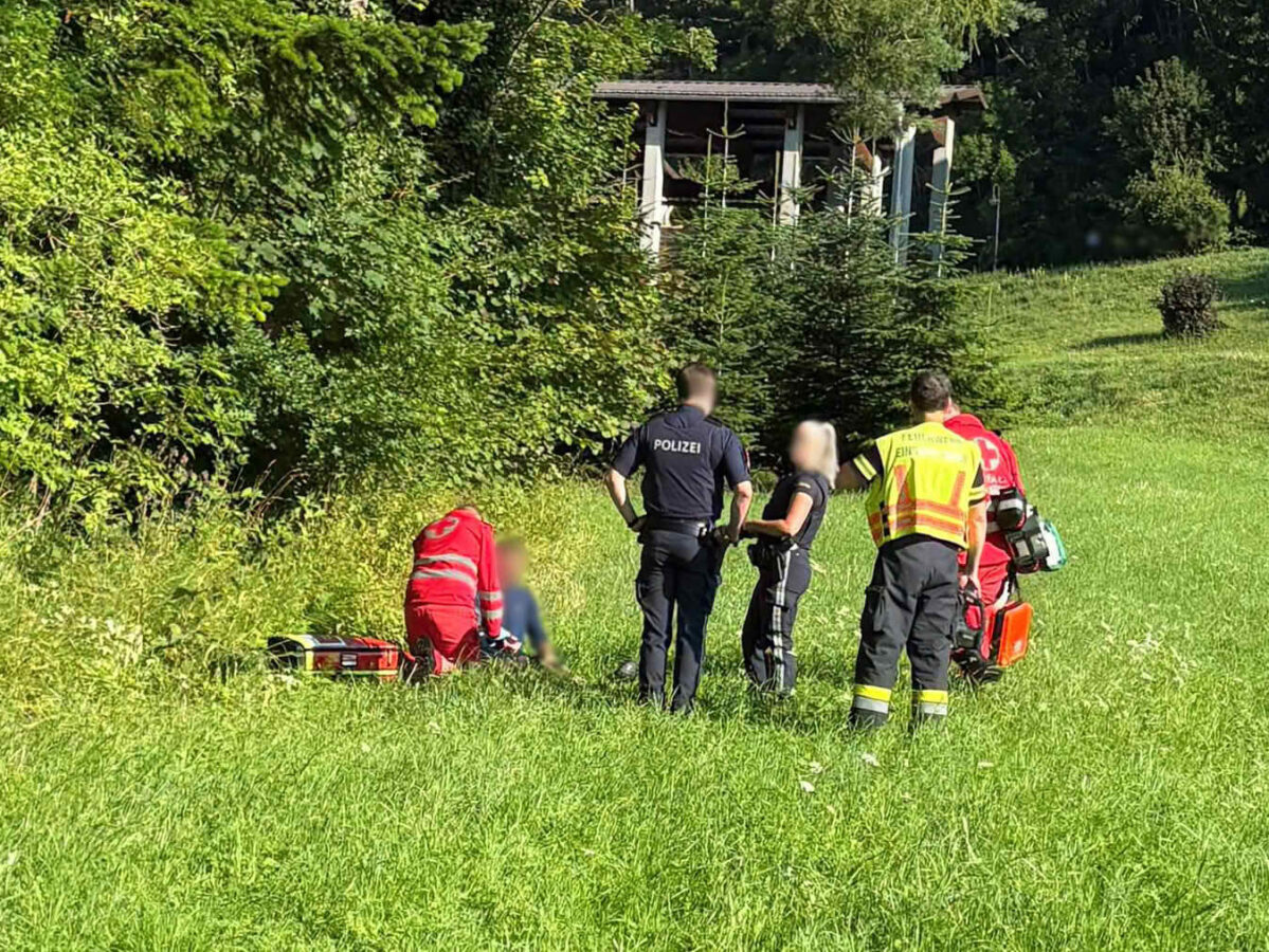 Erfolgreiche Personensuche nach Verkehrsunfall auf der LB1