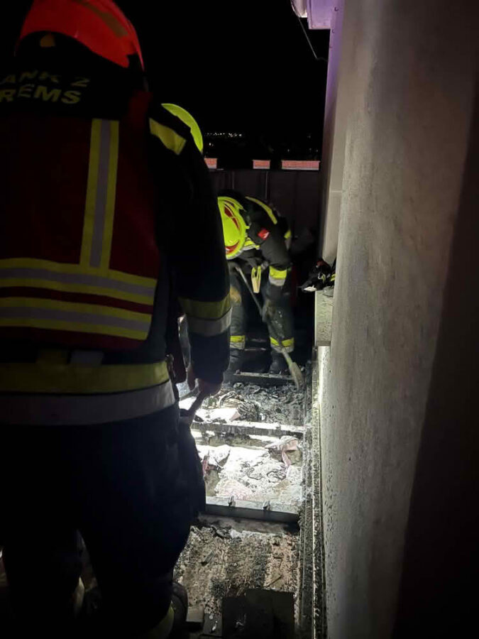 Balkonbrand in der Kremser Innenstadt
