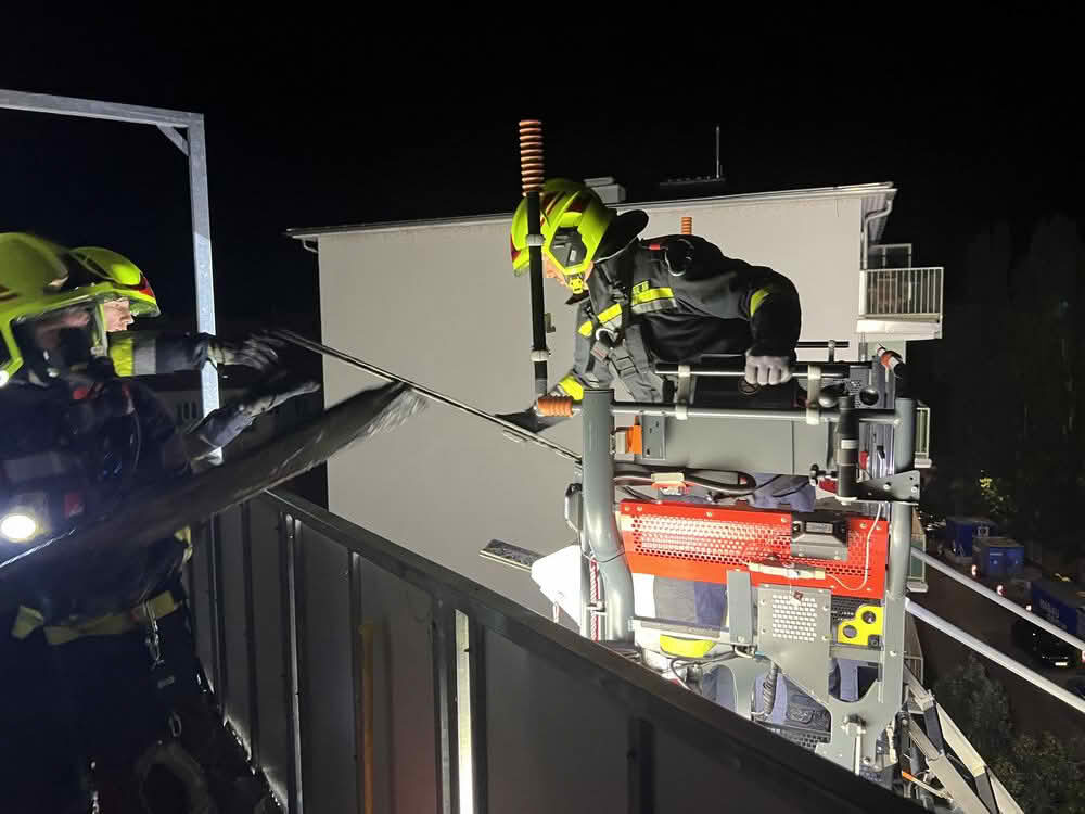 Balkonbrand in der Kremser Innenstadt