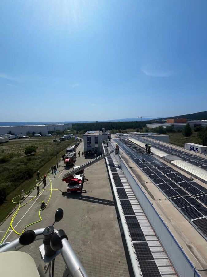 Brand einer PV-Anlage