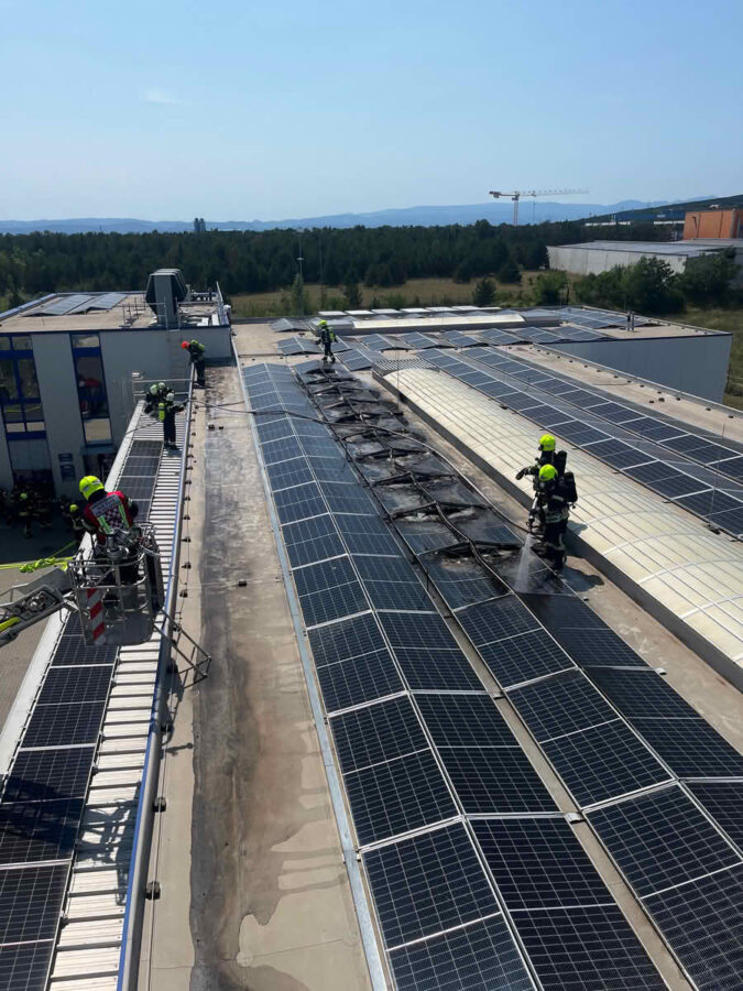 Brand einer PV-Anlage
