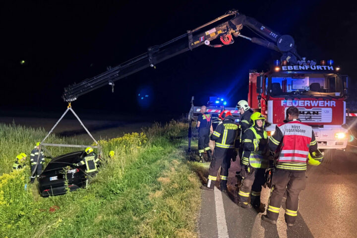 FF Ebenfurth: Verkehrsunfall mit 2 Fahrzeugen in Eggendorf!