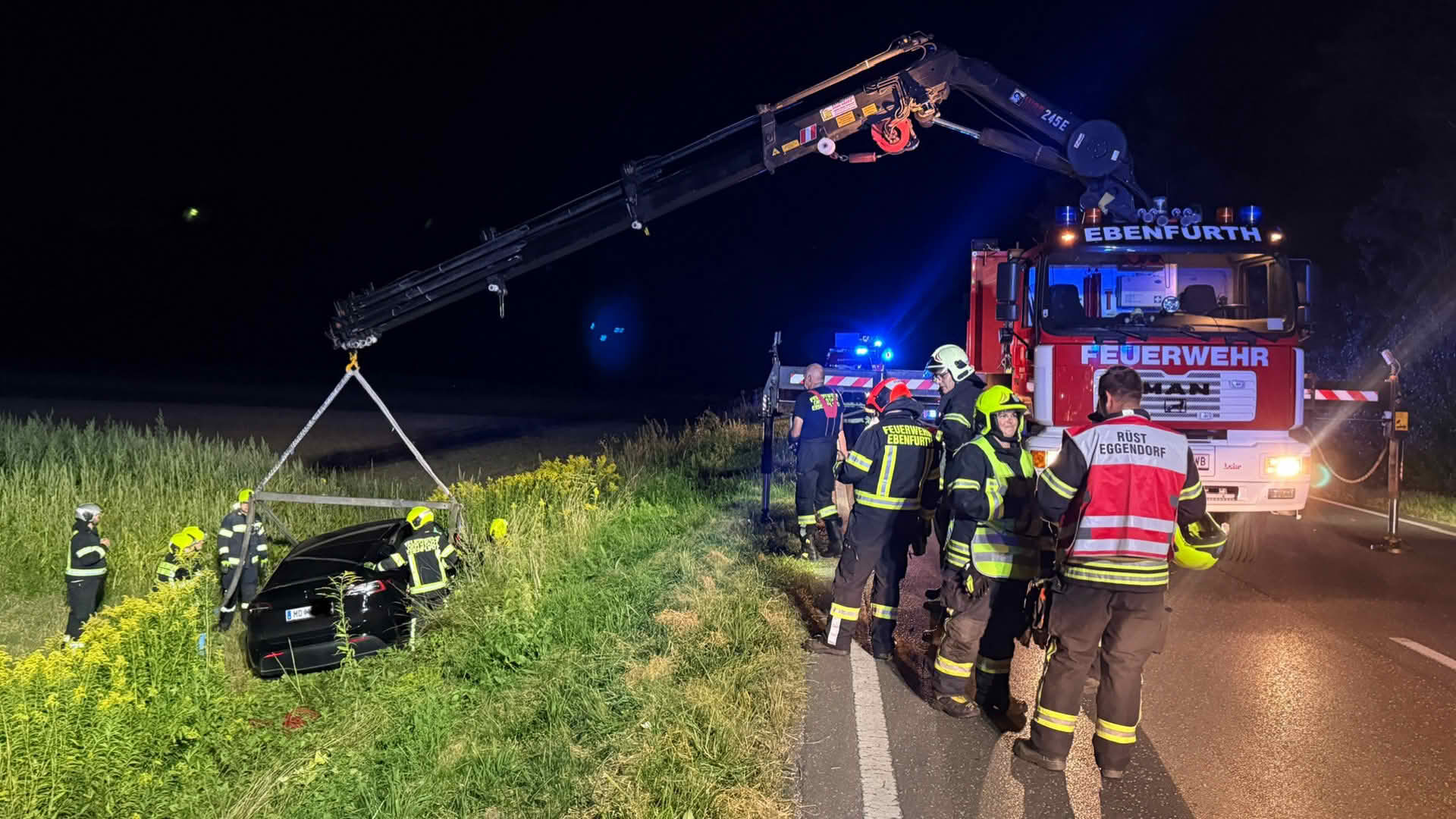 FF Ebenfurth: Verkehrsunfall mit 2 Fahrzeugen in Eggendorf!