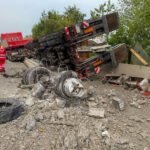 AFK Mondsee: Schwerer LKW Crash führte zu stundenlangen Bergungsarbeiten auf der A1