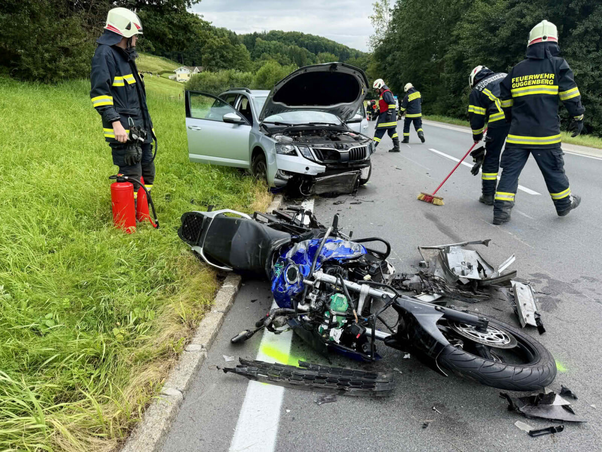 Motorrad gegen PKW