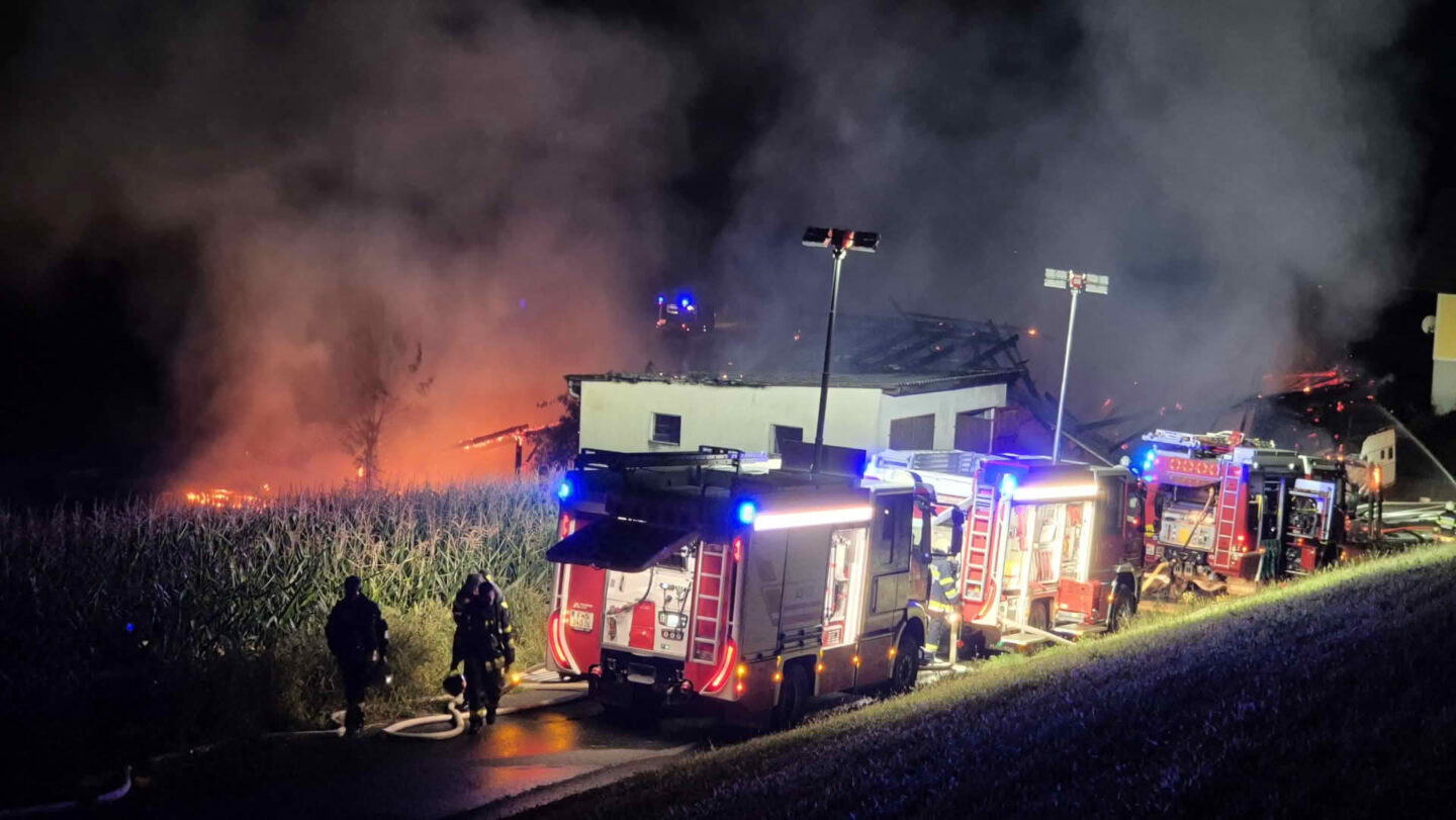 BFVDL: Wirtschaftsgebäudebrand in Eibiswald