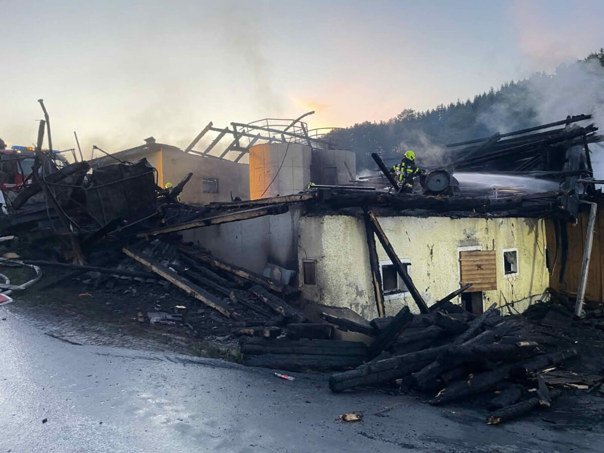 BFVDL: Wirtschaftsgebäudebrand in Eibiswald