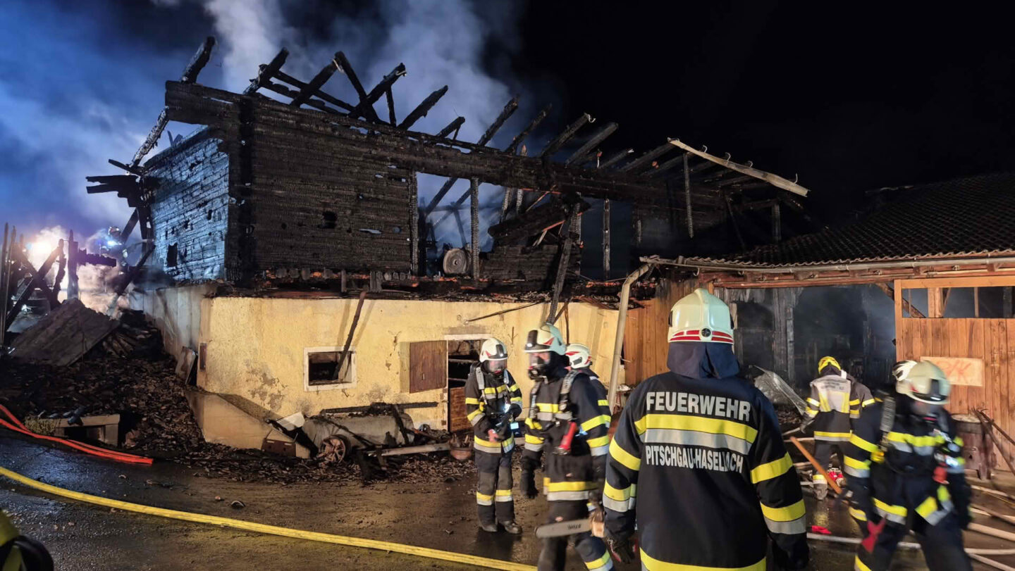 BFVDL: Wirtschaftsgebäudebrand in Eibiswald