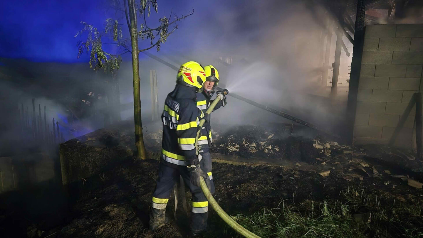 BFVDL: Wirtschaftsgebäudebrand in Eibiswald