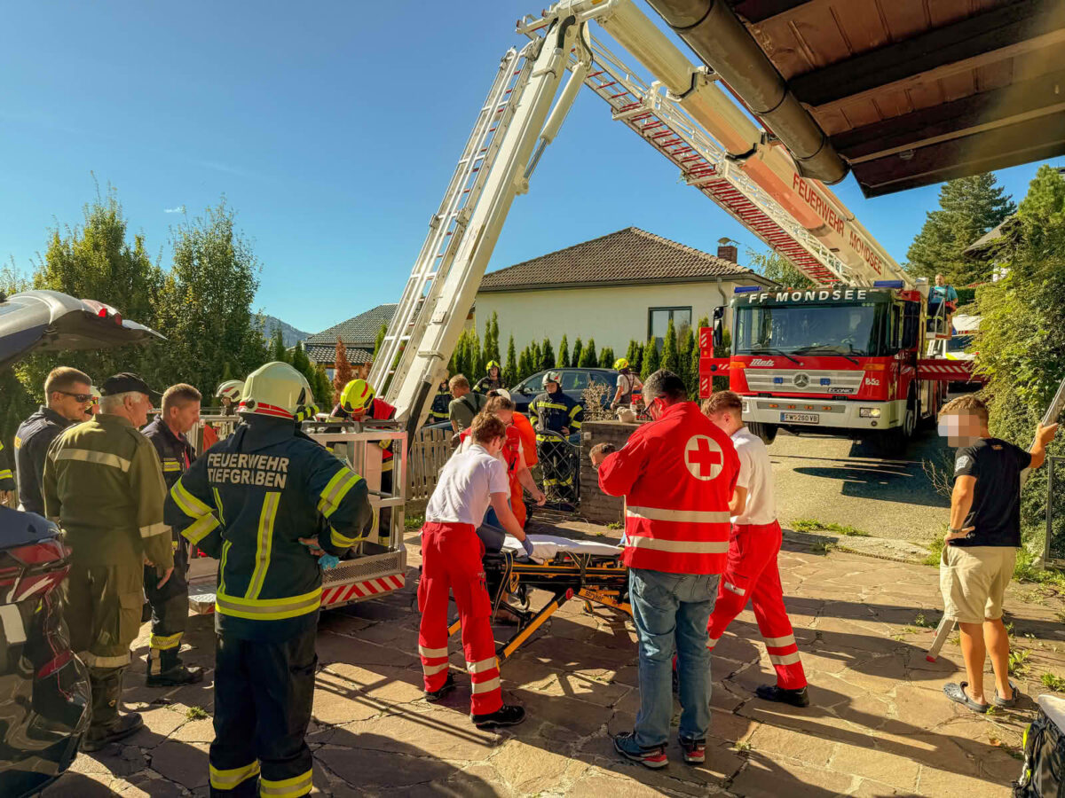 Tiefgraben: Paragleiterabsturz am Mondseeberg 3 Paragleiterabsturz am Mondseeberg