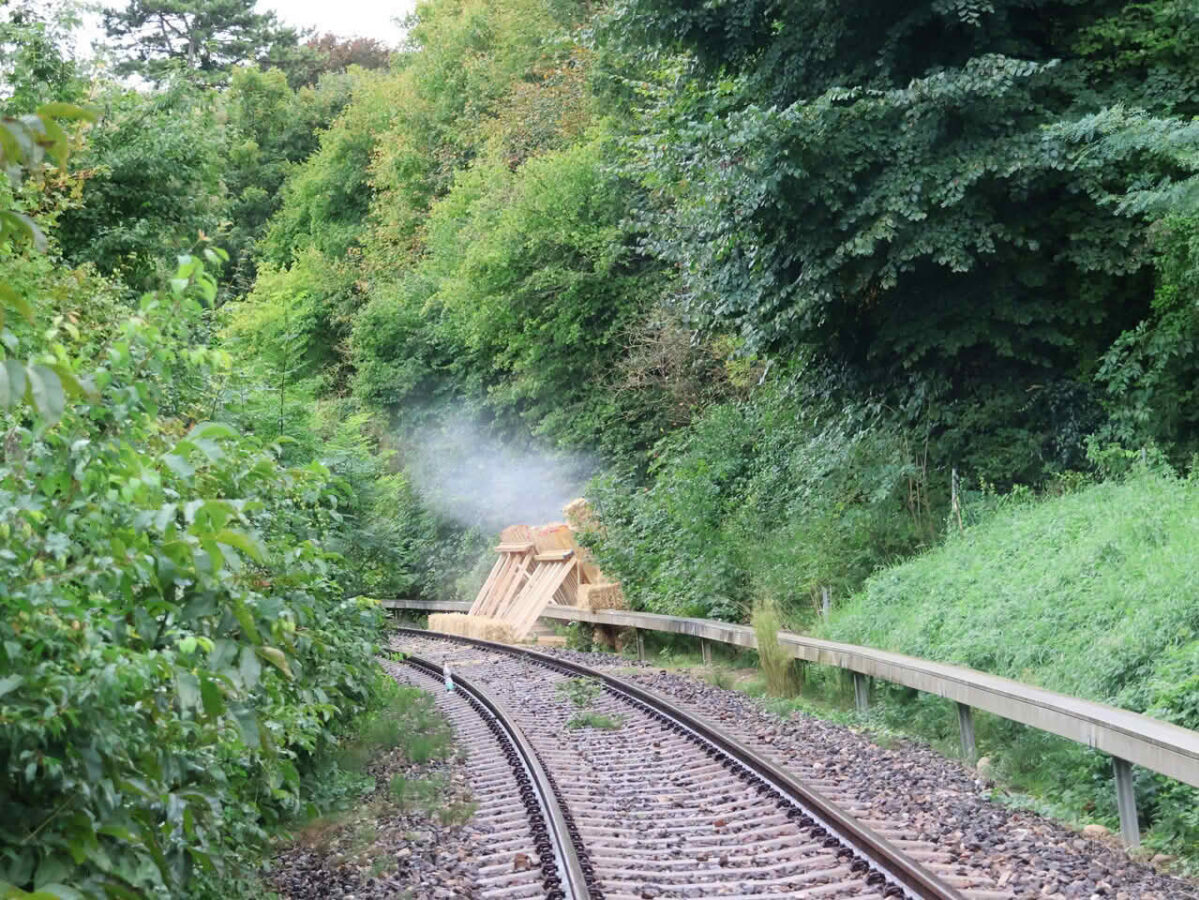 Kontrollierte Sprengung durch Feuerwehr-Spezialeinheit