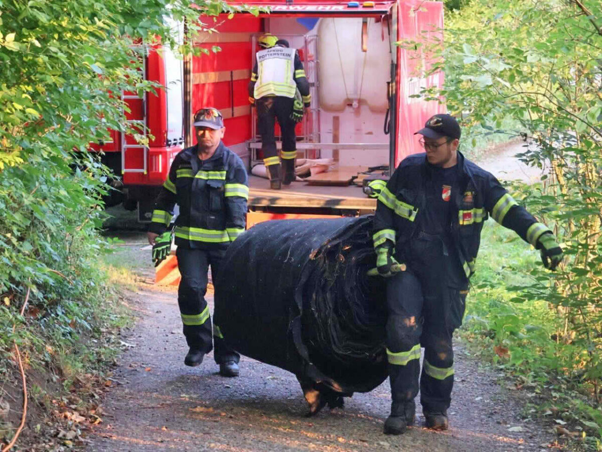 Kontrollierte Sprengung durch Feuerwehr-Spezialeinheit