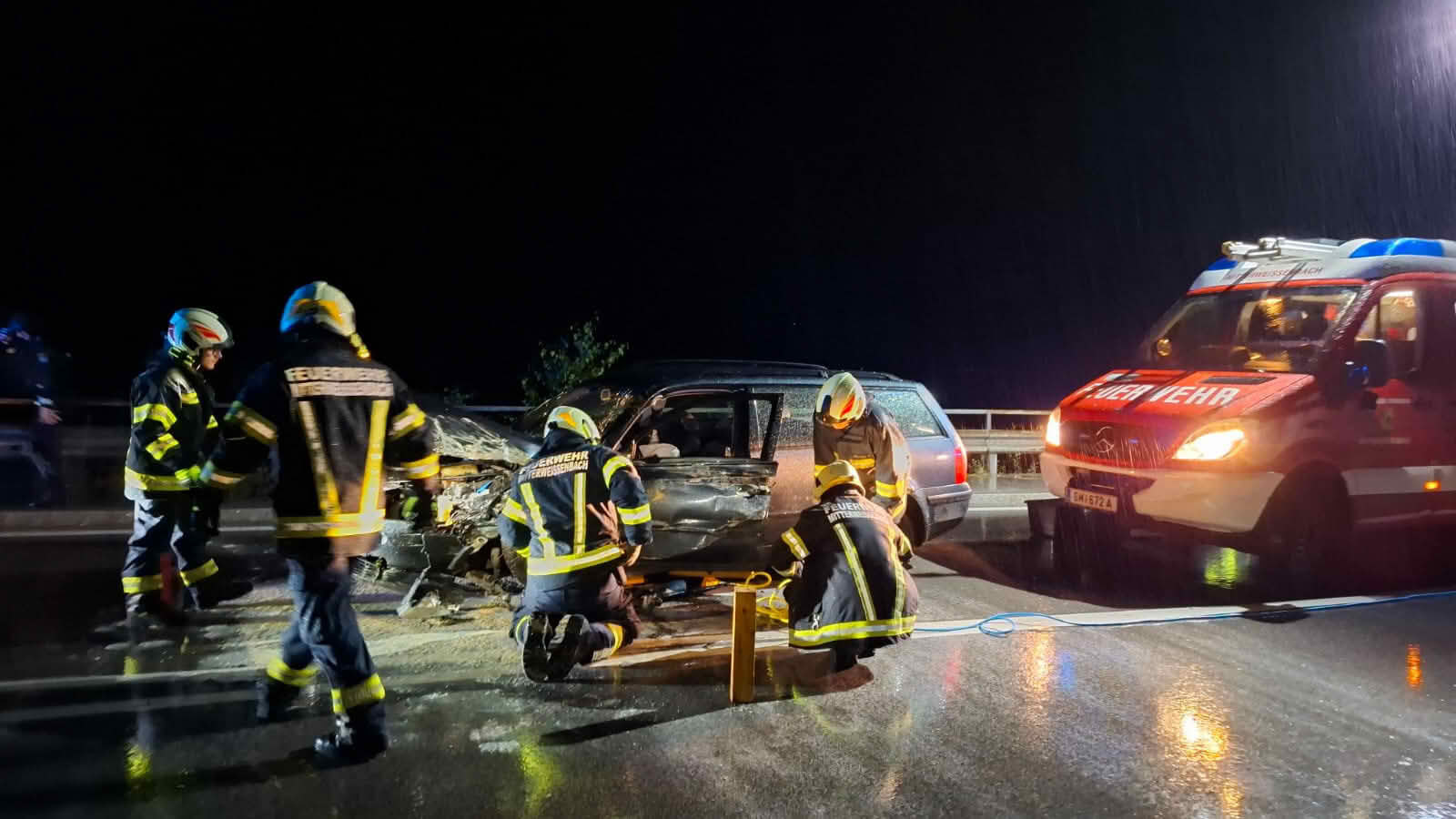 Verkehrsunfall auf der B145