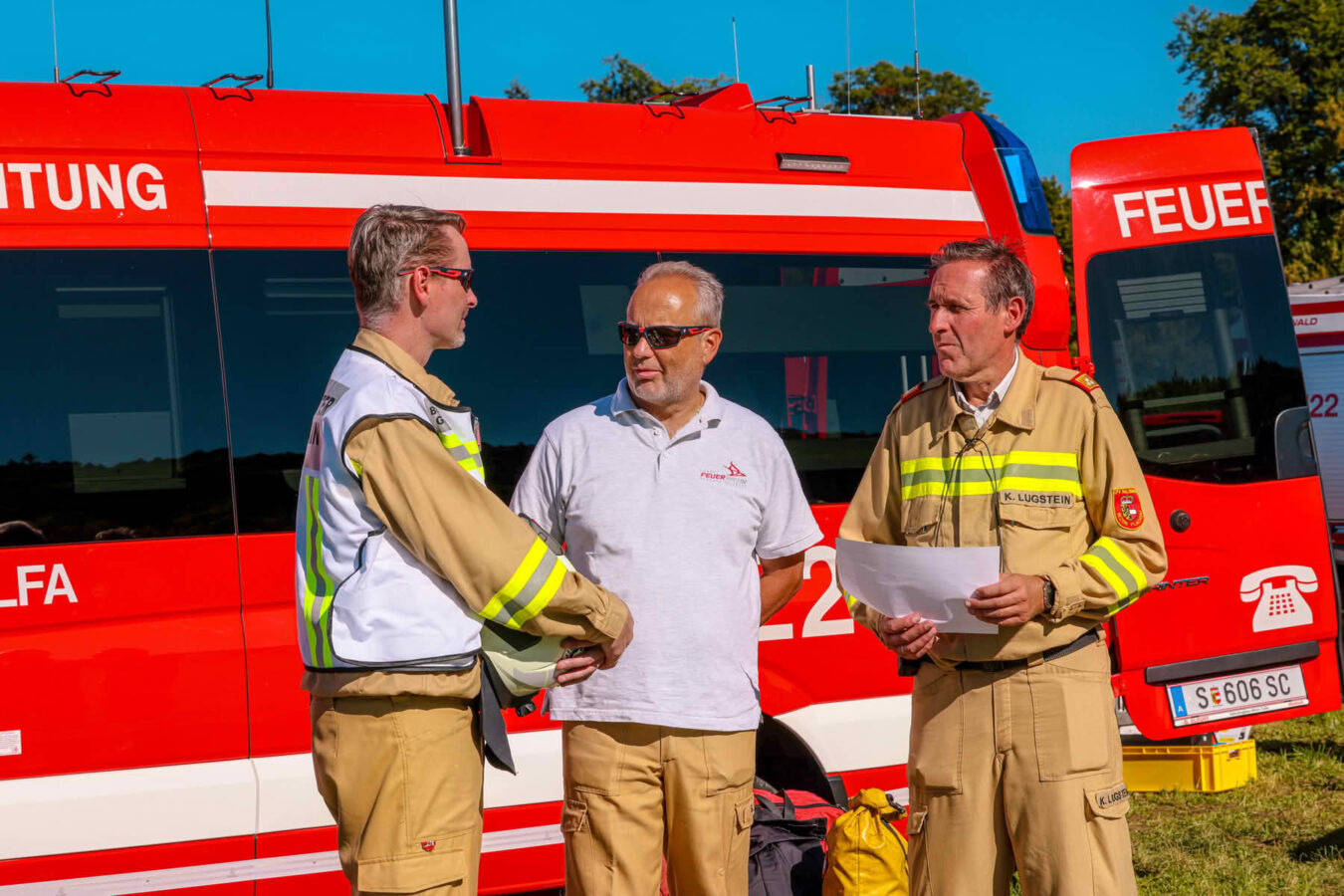 Bezirks Waldbrandübung des Flachgaus in Grossgmain
