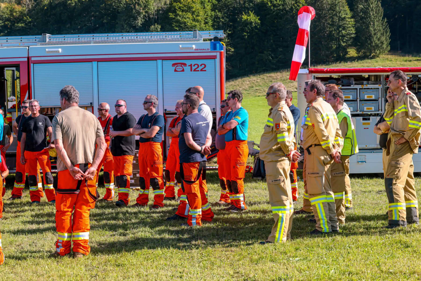 Bezirks Waldbrandübung des Flachgaus in Grossgmain