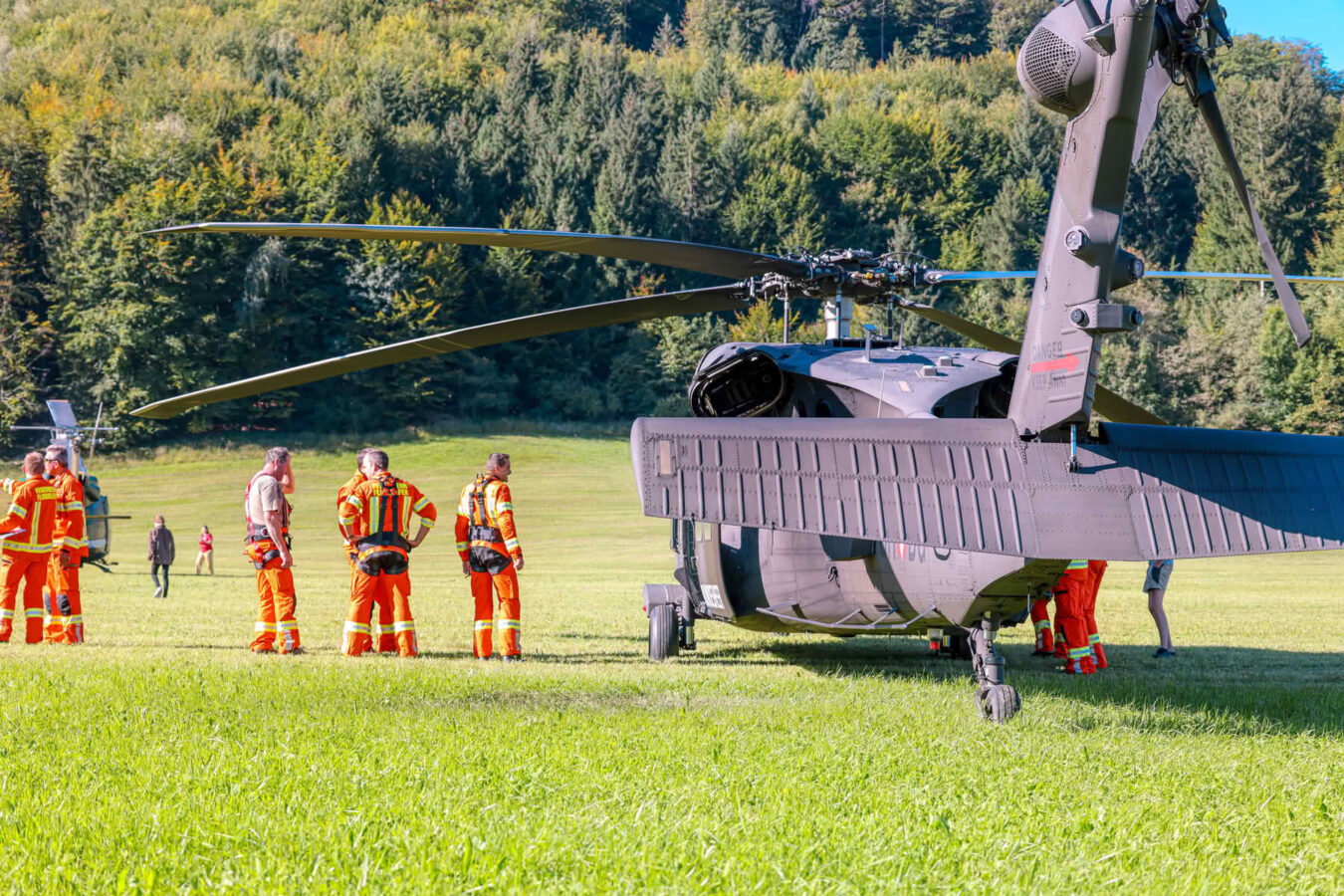 Bezirks Waldbrandübung des Flachgaus in Grossgmain
