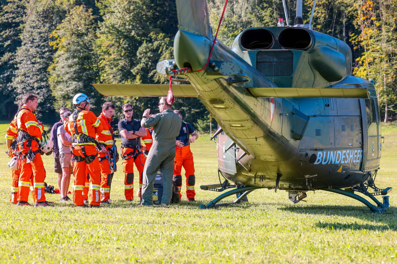 Bezirks Waldbrandübung des Flachgaus in Grossgmain