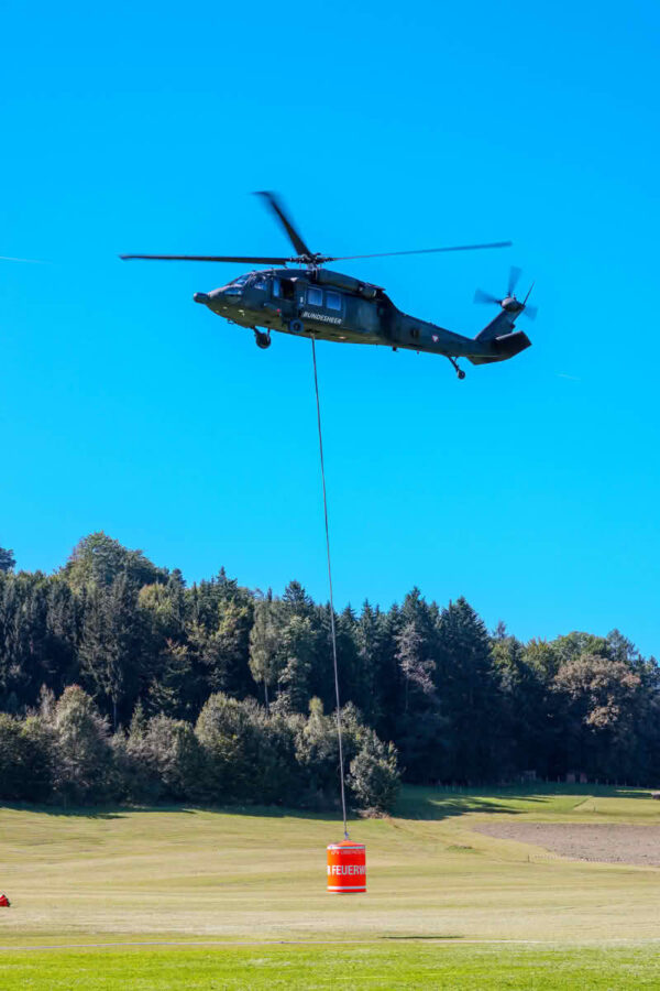 Bezirks Waldbrandübung des Flachgaus in Grossgmain