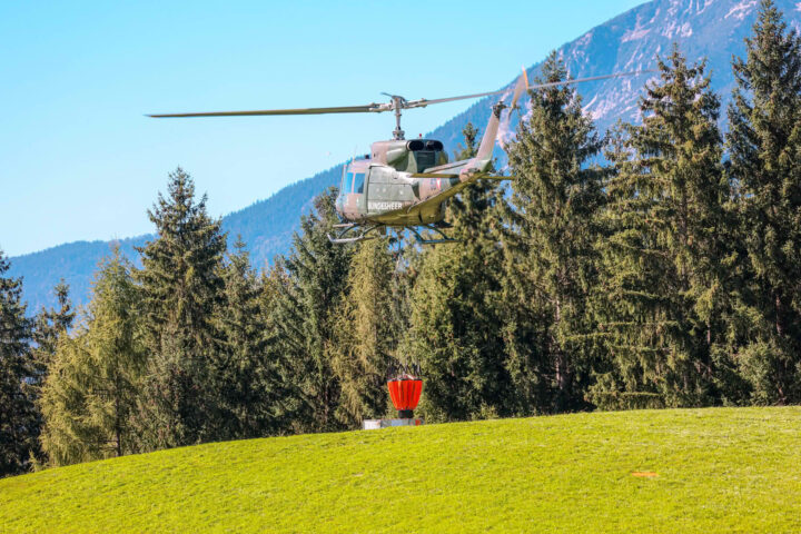 Bezirks Waldbrandübung des Flachgaus in Grossgmain