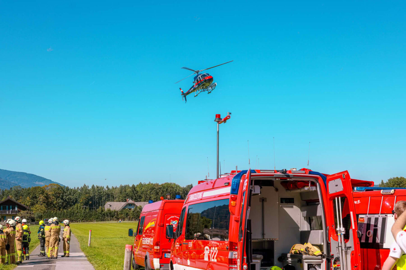 Bezirks Waldbrandübung des Flachgaus in Grossgmain