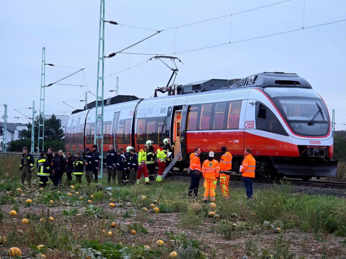 Zug der Raaberbahn AG wird evakuiert