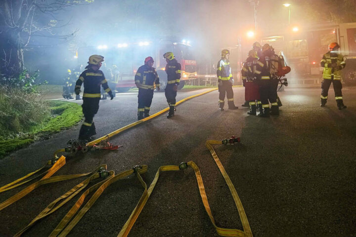 Einsatzübung Tiefgaragen-Brand