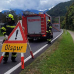 FF Bad Ischl: Ölspur auf der B145 bei Sulzbach