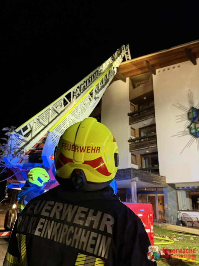 Beginnender Dachstuhlbrand