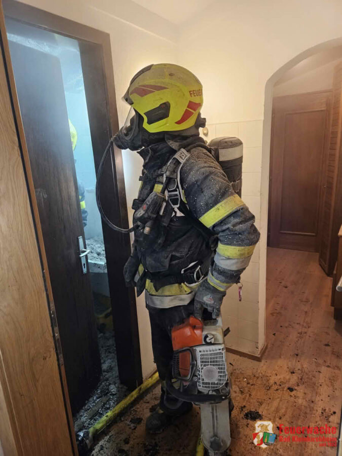 Beginnender Dachstuhlbrand