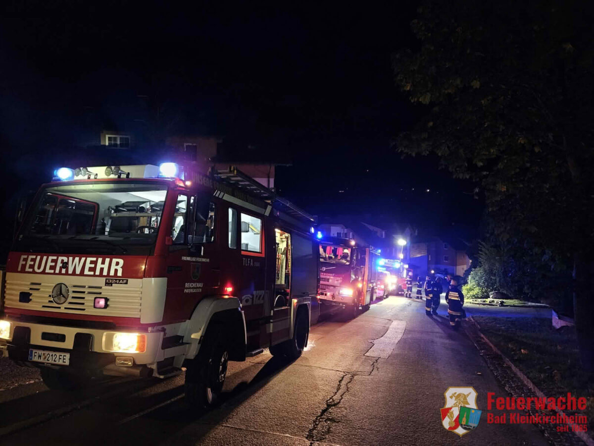 Beginnender Dachstuhlbrand